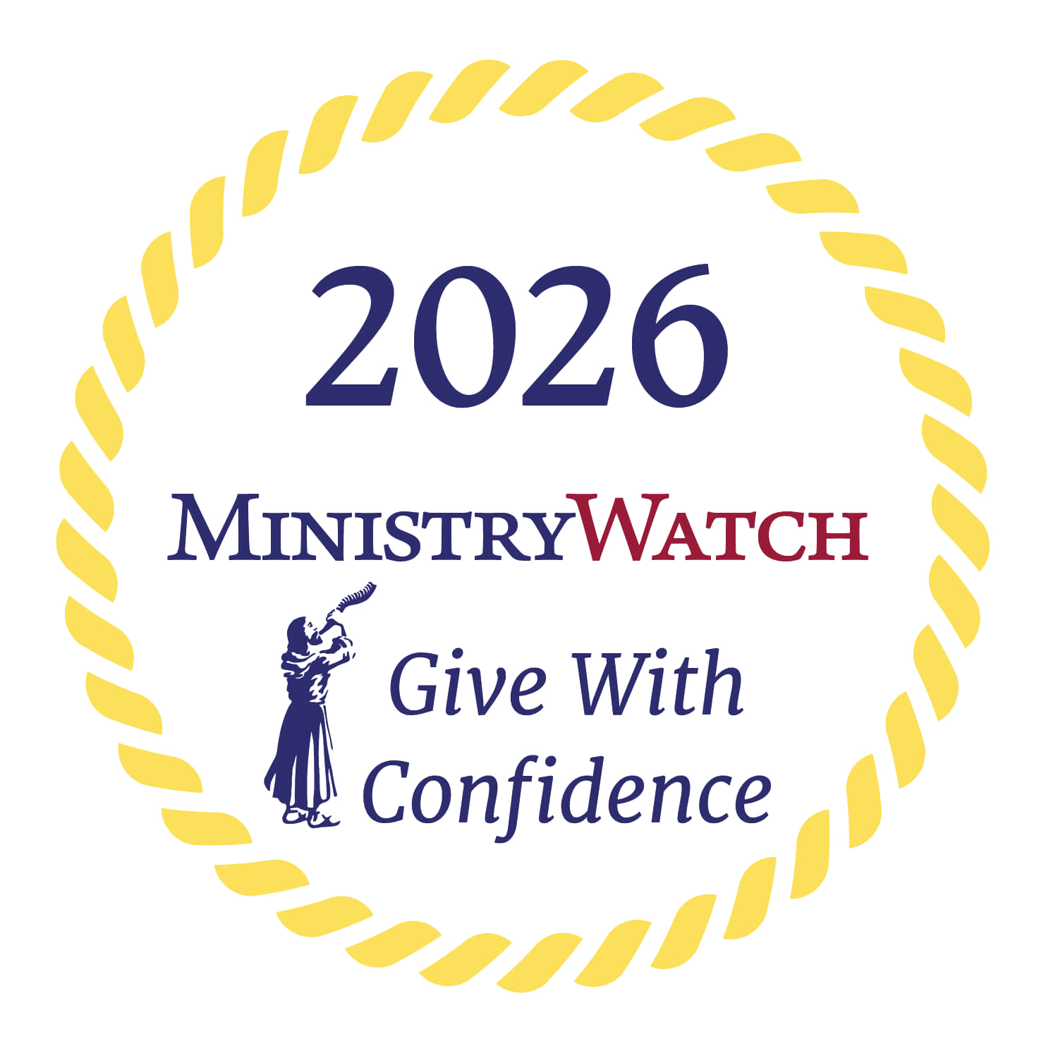 MinistryWatch 2026 Give With Confidence seal